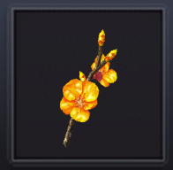 A yellow flower on a branch

Description automatically generated